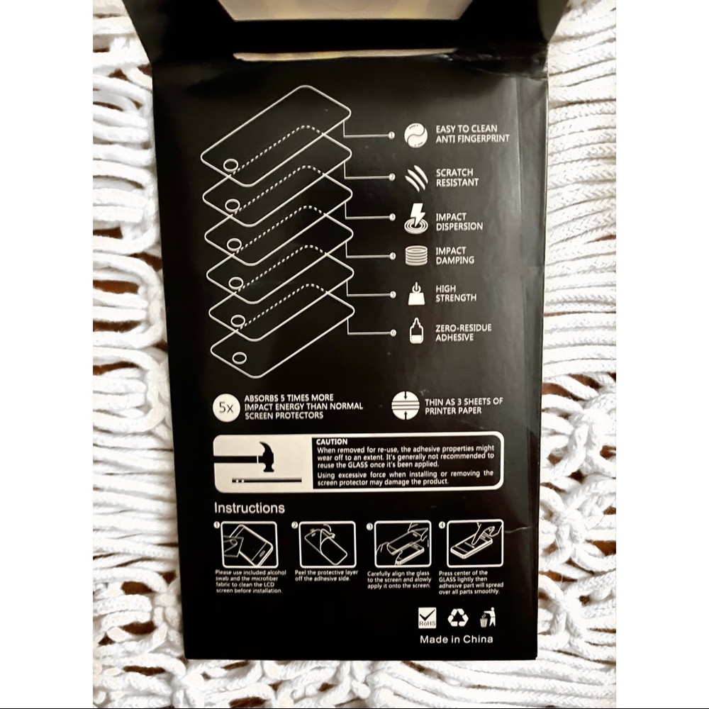 Tempered Glass iPhone Screen Protector - Picture 2 of 2